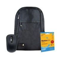 Genius NX-7000 Wireless Mouse Black with Tech Air Classic 14 - 15.6 Inch Backpack and Norton 360 Deluxe
