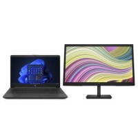 HP 250 G9 15.6" FHD Windows 11 Pro Laptop with HP P24v G5 23.8" FHD VA Monitor 