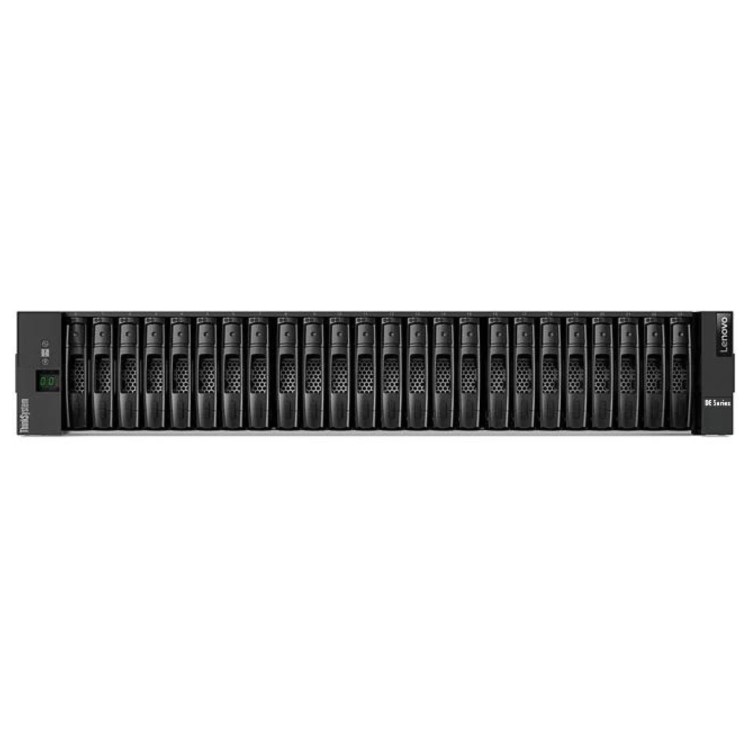 Lenovo ThinkSystem DE4000H Hybrid 2U24 SFF controller enclosure - Hard drive array - 24 bays SAS-3 - 16Gb Fibre Channel SAS 12Gb/s external - rack-mountable - 2U