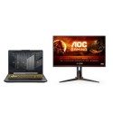 BUN/FX506HC-HN057W/89034 ASUS TUF Gaming F15 15.6 " Windows 11 Home Gaming Laptop with AOC 27G2SPAE 27" FHD Gaming Monitor