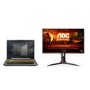 ASUS TUF Gaming F15 15.6 " Windows 11 Home Gaming Laptop with AOC 27G2SPAE 27" FHD Gaming Monitor