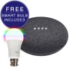 Google Home Mini - Smart Speaker Charcoal with FREE B22 Smart Bulb
