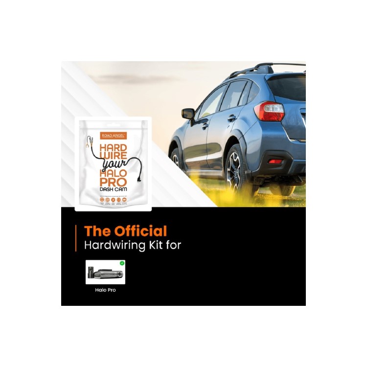 Road Angel Halo Pro 2K Front and 1080p Full HD Rear Dash Cam with 32GB SD Card and HWK