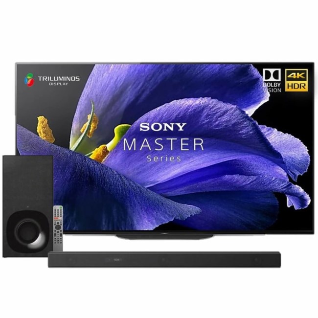 Sony MASTER 55" 4K Ultra HD Android Smart OLED TV with Soundbar & Wireless Subwoofer