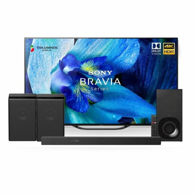 Sony BRAVIA 65" 4K Ultra HD Android Smart OLED TV with Soundbar Wireless Subwoofer & 2 Wireless Speakers