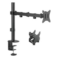 electriQ Single Monitor Arm + PC Mount