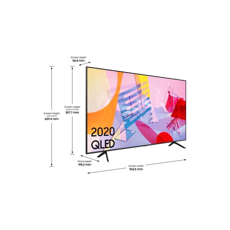 Samsung QE43Q60TAUXXU 43" 4K Ultra HD HDR10+ Smart QLED TV with Soundbar and Subwoofer