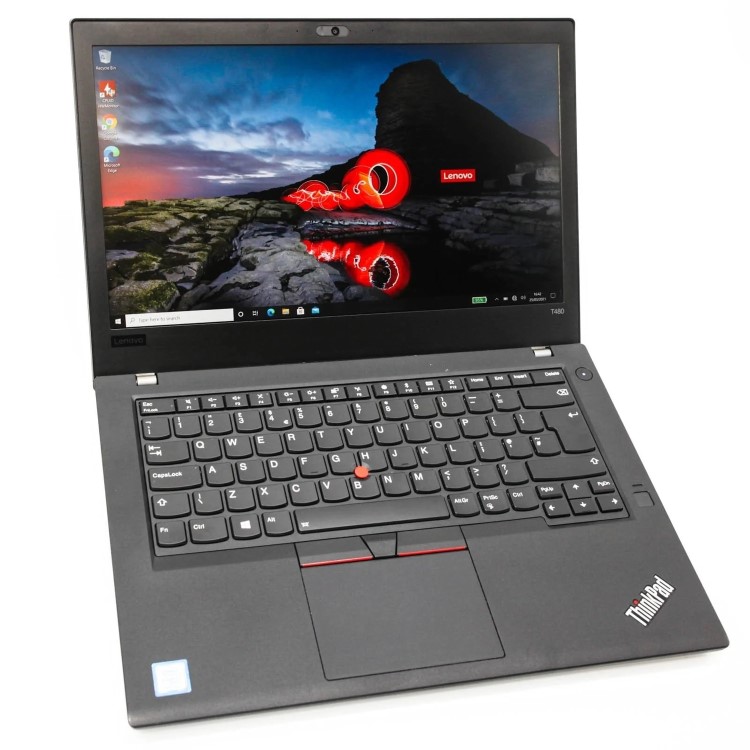 Refurbished Lenovo ThinkPad T480 Core i5 8th gen 16GB 256GB SSD 14 Inch Windows 11 Pro Laptop with Laptop Backpack with Genius NX-7000 Wireless Mouse Black