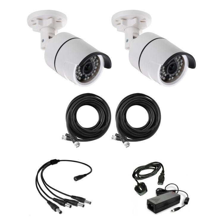 electriQ 1080p HD Additional CCTV Cameras - 2 Pack