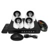 GRADE A1 - electriQ CCTV System - 4 Channel 1080p DVR with 4 x 720p Dome Cameras - Hard Drive Required