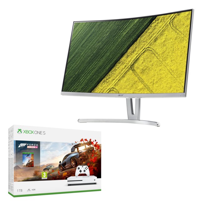 Acer ED273 27 Inch Full HD Freesync Curved Gaming Monitor + Xbox One S/Forza Bundle