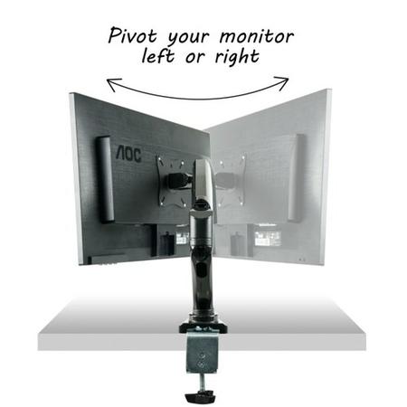 electriQ 27" QHD 1440p 95Hz FreeSync HDR Monitor with Single Monitor Arm
