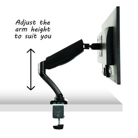 electriQ 27" QHD 1440p 95Hz FreeSync HDR Monitor with Single Monitor Arm