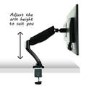 electriQ 27" QHD 1440p 95Hz FreeSync HDR Monitor with Single Monitor Arm