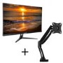electriQ 27" QHD 1440p 95Hz FreeSync HDR Monitor with Single Monitor Arm