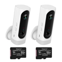 electriQ 720p HD Wireless Battery Cameras with Mounts & 64GB SD Cards - 2 Pack electriQ 720p HD Wireless Battery Cameras with Mounts & 64GB SD Cards - 2 Pack