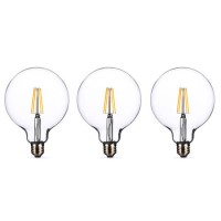 electriQ Smart Filament Bulb Large Round E27 Clear 5w - 3 Pack electriQ Smart Filament Bulb Large Round E27 Clear 5w - 3 Pack