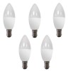 electriQ Smart dimmable colour Wifi Bulb with B15 bayonet ending - Alexa &amp; Google Home compatible - 5 Pack