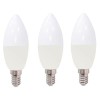 electriQ Smart dimmable colour Wifi Bulb with E14 screw ending - Alexa &amp; Google Home compatible - 3 Pack