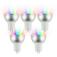 electriQ Smart dimmable colour Wifi Bulb with MR16 short spotlight fitting - 5 Pack electriQ Smart dimmable colour Wifi Bulb with MR16 short spotlight fitting - 5 Pack