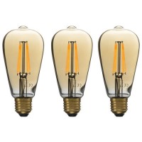 electriQ Smart dimmable Wifi filament bulb with E27 screw fitting - 3 Pack electriQ Smart dimmable Wifi filament bulb with E27 screw fitting - 3 Pack