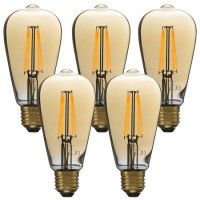 electriQ Smart dimmable Wifi filament bulb with E27 screw fitting - 5 Pack electriQ Smart dimmable Wifi filament bulb with E27 screw fitting - 5 Pack