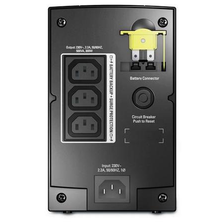 APC Back-UPS 300 Watts /500 VA  3 x C13  Input 230V /Output 230V