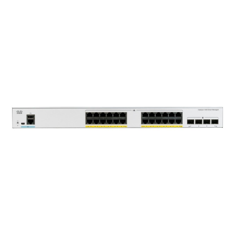 Cisco Catalyst C1000-24P-4G-L 24-Port PoE+ Rack-mountable Managed Switch