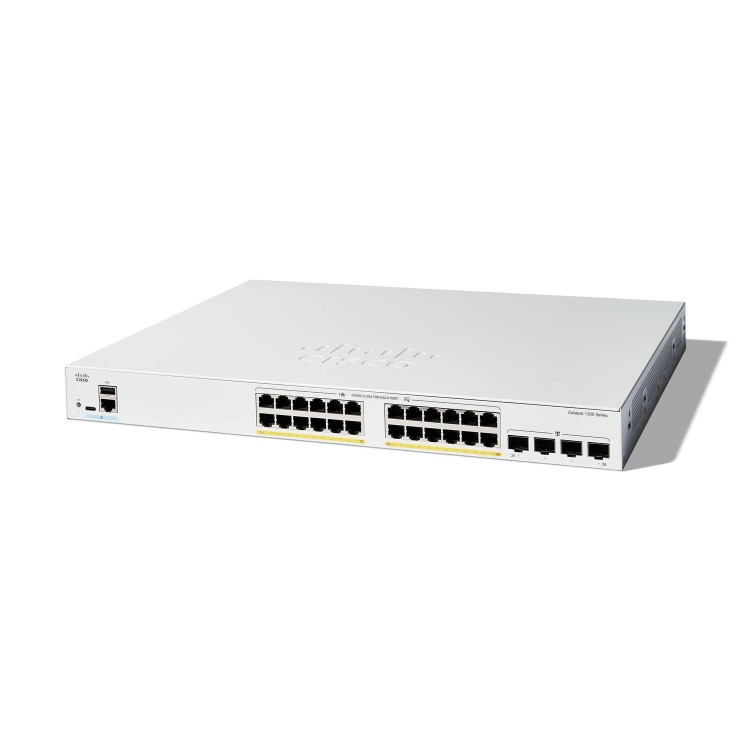 Cisco Catalyst 1200 24-Port PoE+ Smart L3 Rack-mountable Managed Switch