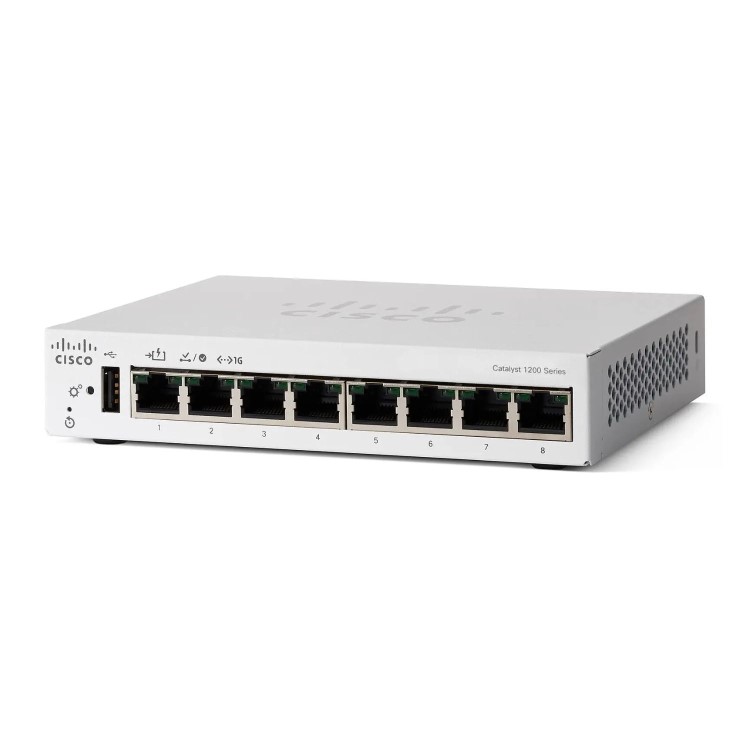 Cisco Cat1200 8-p GE Desktop Ext PS PoE Input