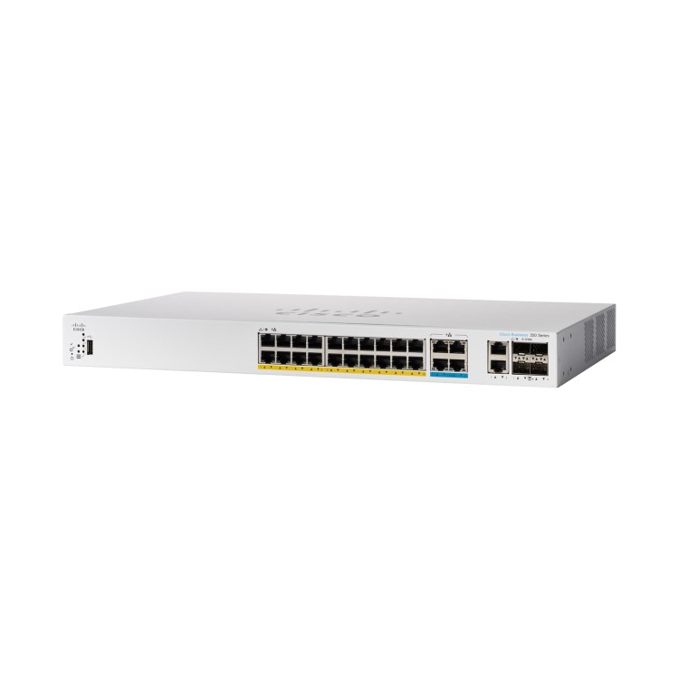 Cisco Catalyst 1300 Series 1300 24-Port Gigabit PoE+ SFP+ Managed L3 Rack-mountable Switch 195W