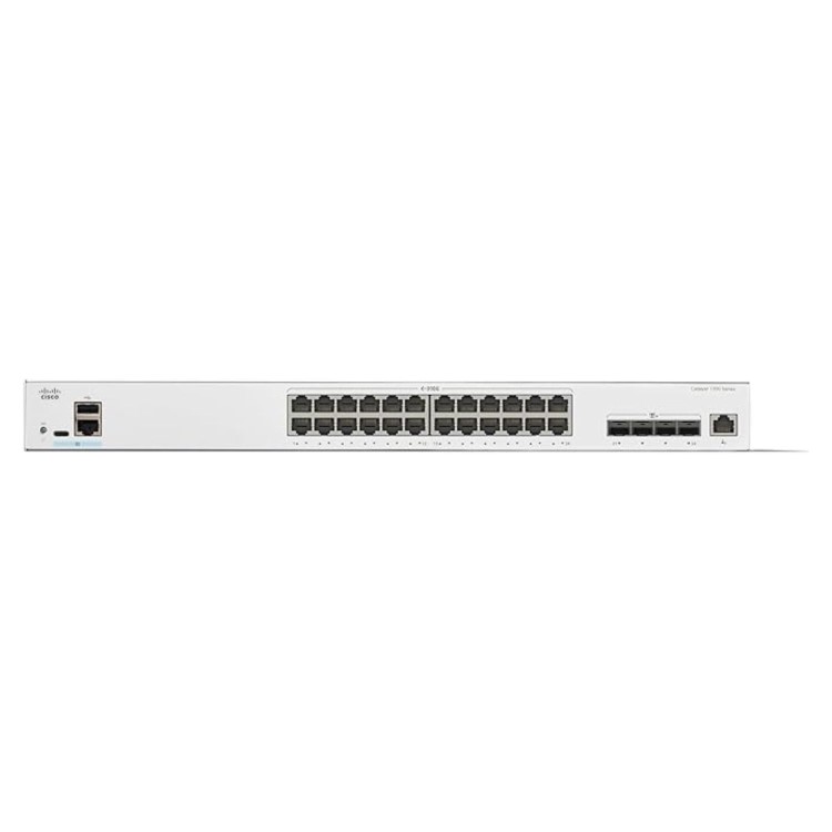 Cisco Catalyst 1300 Series 1300 24-Port 10Gigabit Base-T SFP+ Smart Managed L3 Rack-mountable Switch 