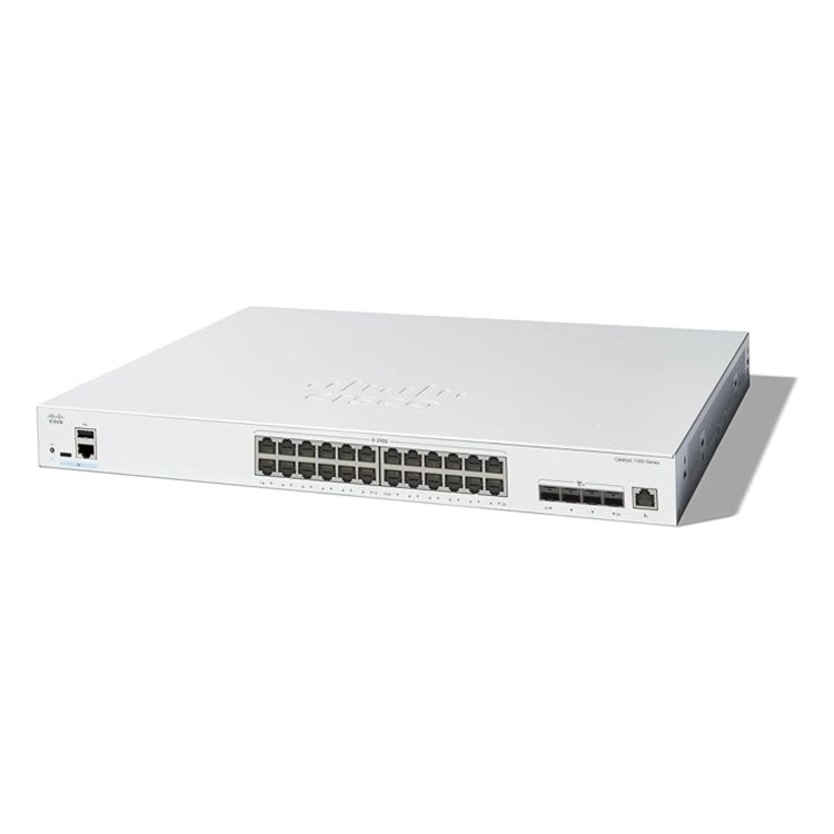 Cisco Catalyst 1300 Series 1300 24-Port 10Gigabit Base-T SFP+ Smart Managed L3 Rack-mountable Switch 