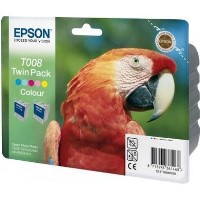 Epson T008 Twin Pack - print cartridge