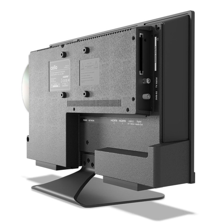 Cello 19 inch 12 Volt DVD Traveller Smart Frameless TV Ultrafast WebOS