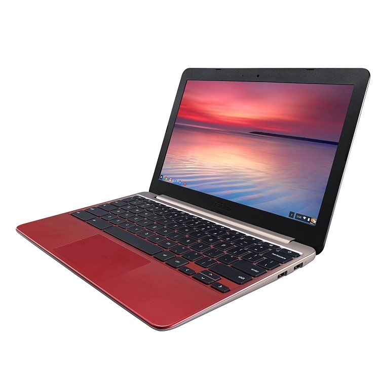 ASUS C201PA 4GB 16GB 11.6 Inch Chrome OS Chromebook Laptop - Gold/Red
