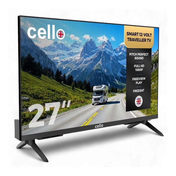 Cello 27 inch 12 Volt  Smart Frameless TV Ultrafast WebOS