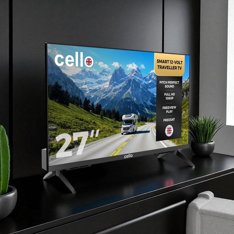 Cello 27 inch 12 Volt  Smart Frameless TV Ultrafast WebOS