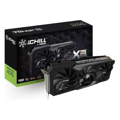 Inno3D NVIDIA GeForce RTX 4070 iCHILL X3 DLSS 3 12GB 2535MHz GDDR6X Graphics Card