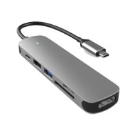 Prevo C605A USB Type-C 6-In-1 Hub Docking Station Prevo C605A USB Type-C 6-In-1 Hub Docking Station
