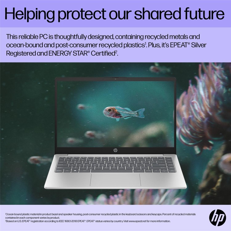 HP - 14” FHD Core I7-1355U 8GB 512GB Win 11 Home