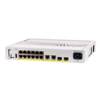 Cisco Catalyst 9200CX - Network Essentials - switch - compact - L3 - Managed - 12 x 10/100/1000 (PoE+) + 2 x 1000Base-T + 2 x 10 Gigabit SFP+ (uplink) - rack-mountable - PoE+ (240 
