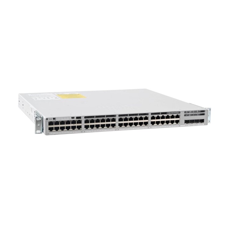 Cisco Catalyst 9300L - Network Advantage - switch - L3 - Managed - 48 x 10/100/1000 (PoE+) + 4 x 10 Gigabit SFP+ (uplink) - rack-mountable - PoE+ (505 W)