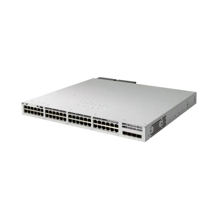 Cisco Catalyst 9300L - Network Advantage - switch - L3 - Managed - 48 x 10/100/1000 (PoE+) + 4 x 10 Gigabit SFP+ (uplink) - rack-mountable - PoE+ (505 W)