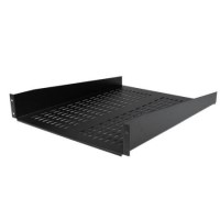 Black Vented Universal Server Rack Cabinet Shelf 22" Deep Black Vented Universal Server Rack Cabinet Shelf 22" Deep