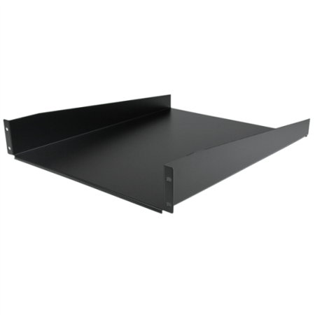 Black Standard Universal Server Rack Cabinet Shelf 22" Deep
