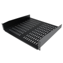 CABSHELFV Black Vented Universal Server Rack Cabinet Shelf