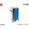 Compucharge ChargeBox 15 with 2 way EPM &#39;Electronic Power Management&#39; and Data tranfer via USB or Wifi - Storage &amp; charging trolley for up to 15 laptops