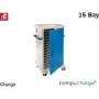 Compucharge ChargeBox 15 Data transfer 'USB or Wifi' + CAT5E - Storage & charging trolley for up to 15 laptops 