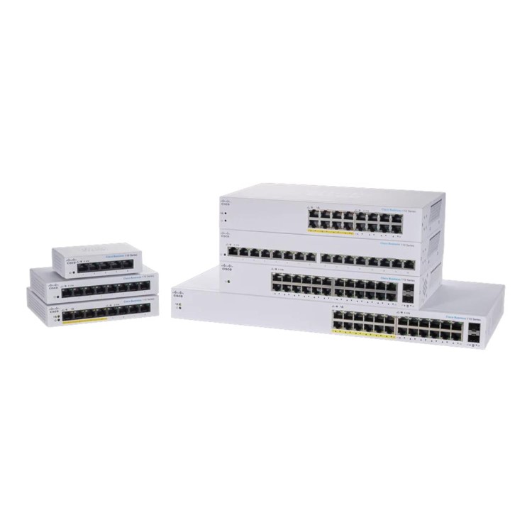 Cisco Business 110 Series 110-16T 16-Port Gigabit Ethernet Non-PoE L2 Rack-mountable Unmanaged Switch